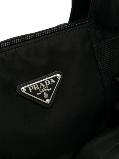 Shop Prada Padded Nylon Backpack - Black
