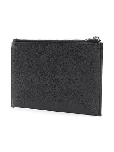 Shop Saint Laurent Bill Clutch Bag In Black