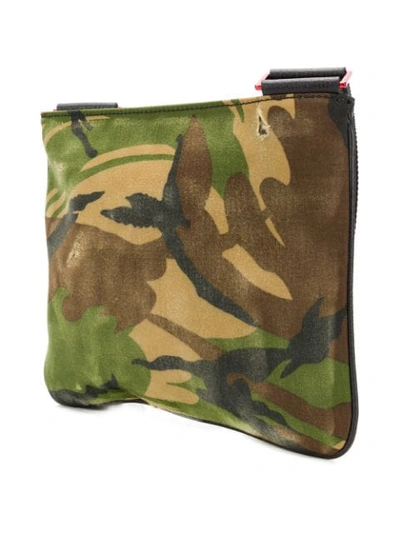 Shop Philipp Plein Camouflage Shoulder Bag In Green