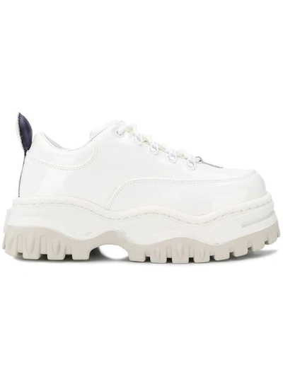 Shop Eytys Angel Platform Sneakers In White