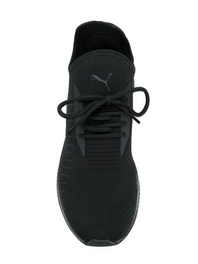 Shop Puma Mesh Trainers In Black