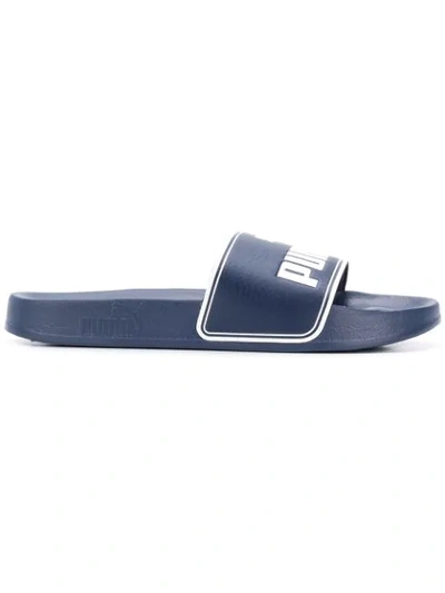 Shop Puma Leadcat Slides In Blue