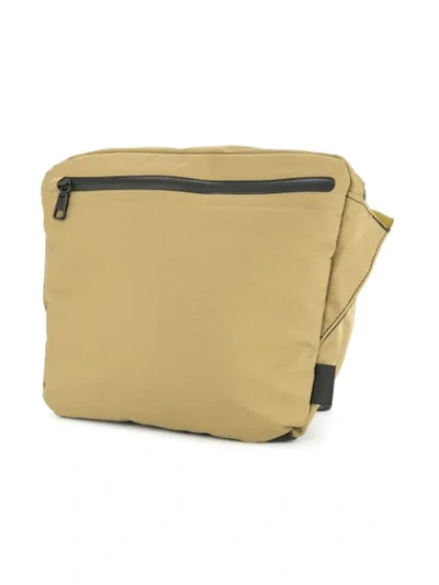 Shop As2ov Square Shoulder Bag In Brown