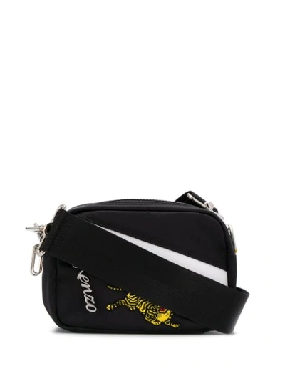 Shop Kenzo Shell Shoulder Bag - Black