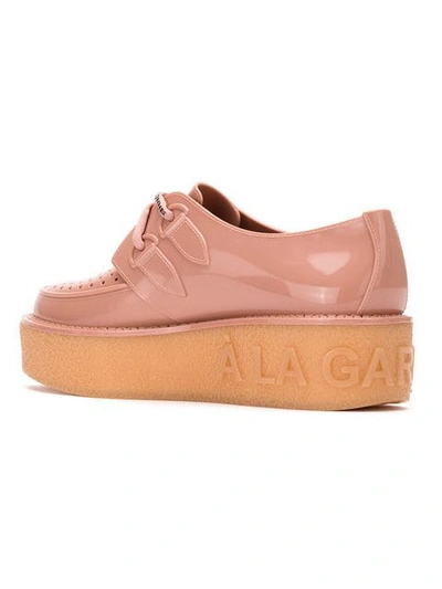 Shop À La Garçonne X Melissa Flatform Creepers In Pink