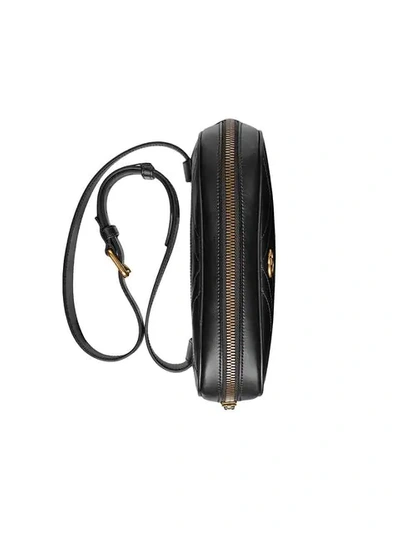 Shop Gucci Gg Marmont Matelassé Belt Bag In Black