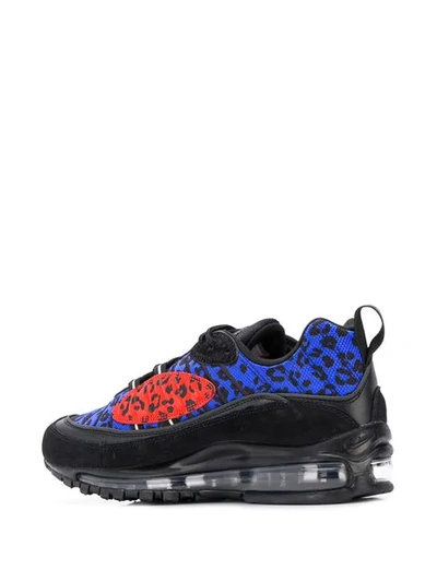 Shop Nike Air Max 98 Premium Animal Sneakers In Black