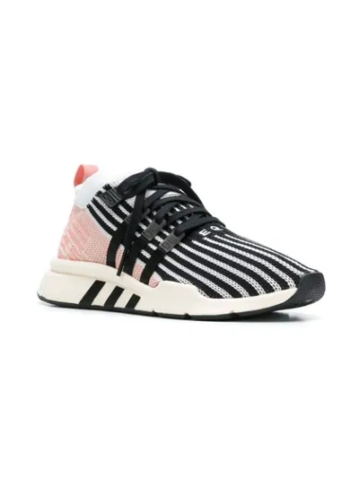 Shop Adidas Originals Adidas Eqt Support Mid Adv Sneakers - Black