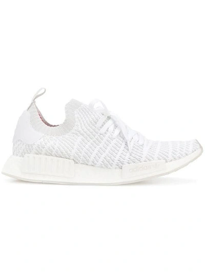 Shop Adidas Originals Nmd_r1 Stlt Primeknit Sneakers In White