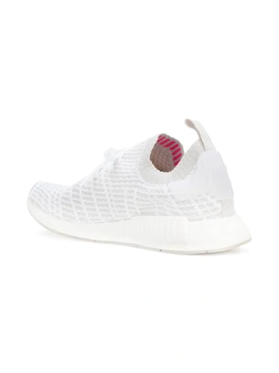 Shop Adidas Originals Nmd_r1 Stlt Primeknit Sneakers In White