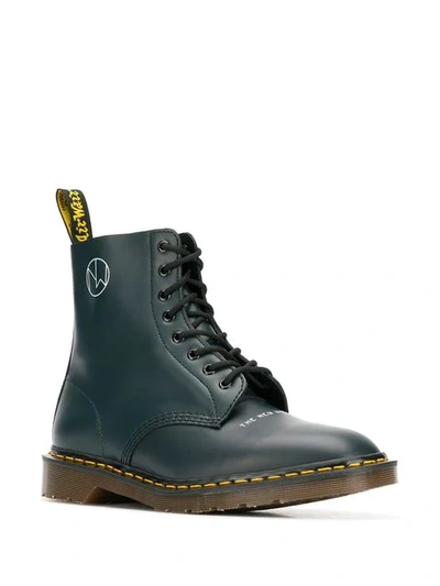 Shop Dr. Martens' X Undercover New Warriors Boots In Blue