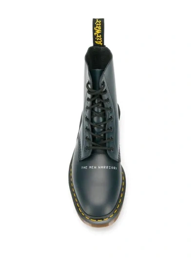 Shop Dr. Martens' X Undercover New Warriors Boots In Blue