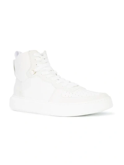 Shop Buscemi Uno Basket Sneakers - White