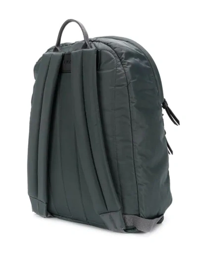 Shop Apc Logo Backpack In Grey