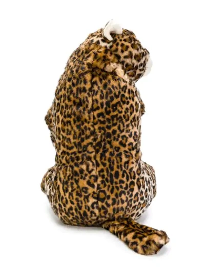 Shop Dolce & Gabbana Leopard Stuffed Toy Backpack In Neutrals