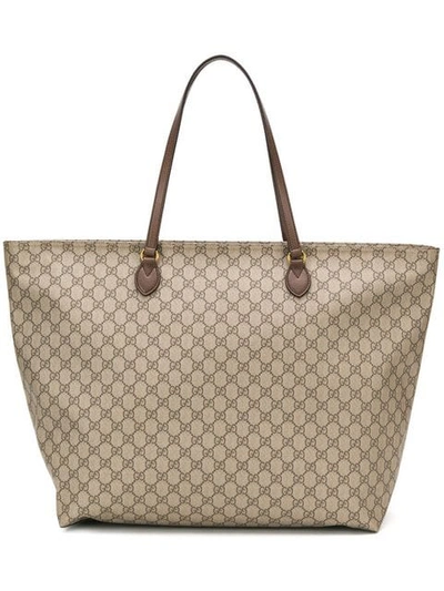 Shop Gucci Gg Monogram Tote Bag In Neutrals