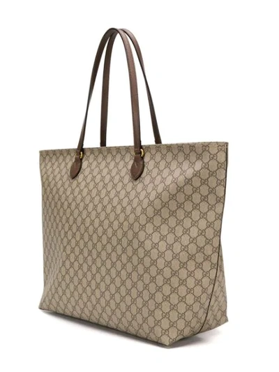 Shop Gucci Gg Monogram Tote Bag In Neutrals