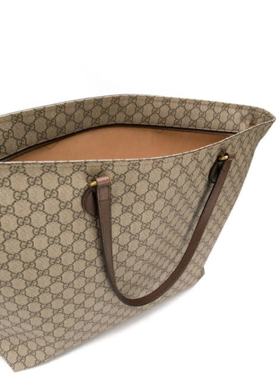 Shop Gucci Gg Monogram Tote Bag In Neutrals