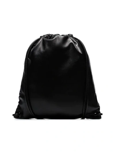 Shop Saint Laurent Teddy Logo-print Backpack In Black