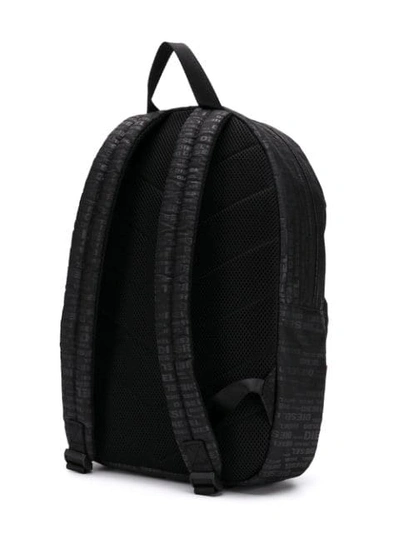 Shop Diesel Logo Print Backpack - Black