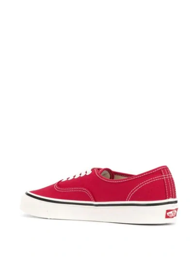 Shop Vans Authentic Sneakers In Red