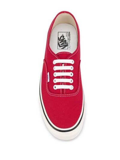 Shop Vans Authentic Sneakers In Red