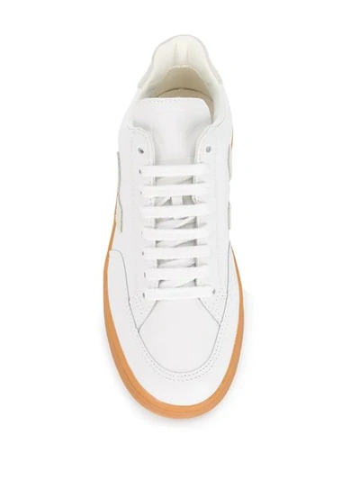 Shop Veja V-12 Low-top Sneakers In White