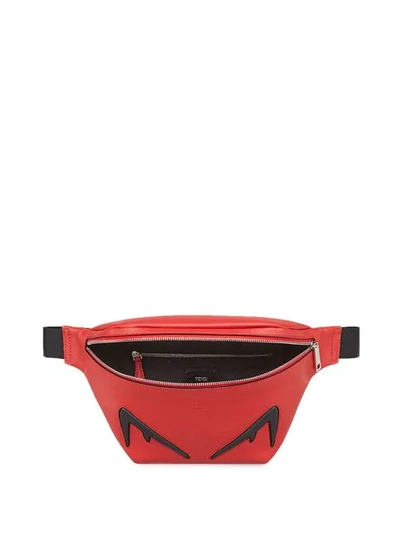 Shop Fendi Diabolic Eyes Belt Bag In F08lp-red+black+palladium