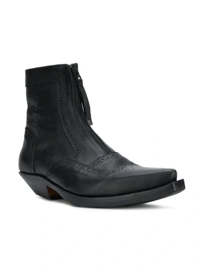 Shop Ktz Limited Edition Pointed Boots - Black