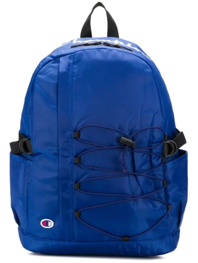 Shop Champion Drawstring Detail Backpack - Blue