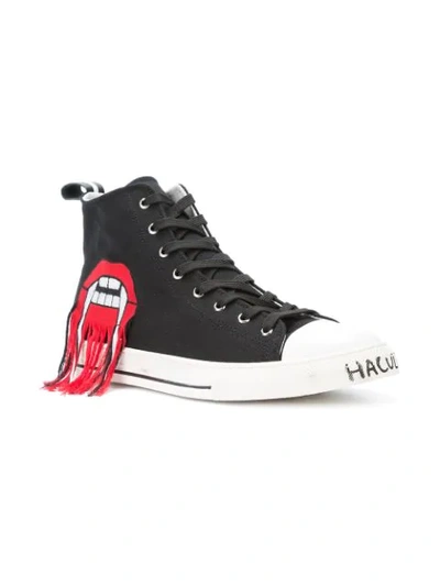 Shop Haculla Lives Hi-top Sneakers In Black