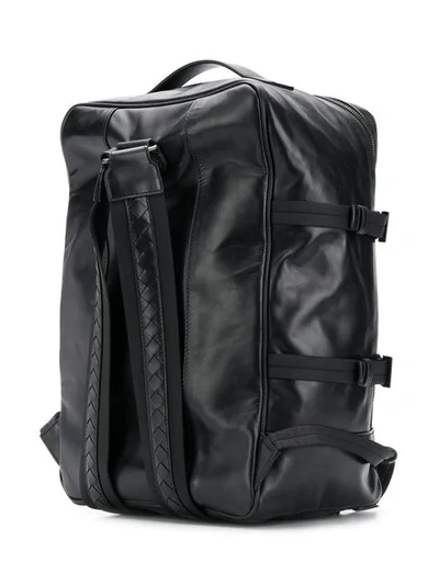 Shop Bottega Veneta Woven Backpack In Black