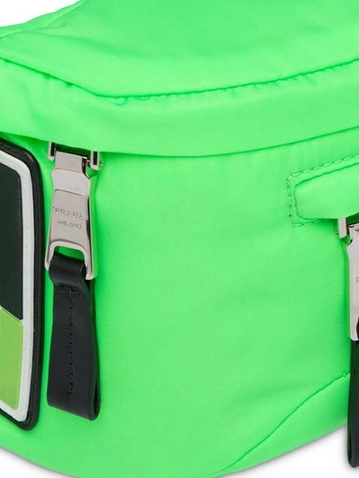 Shop Prada Neon Green Technical Fabric Belt Bag