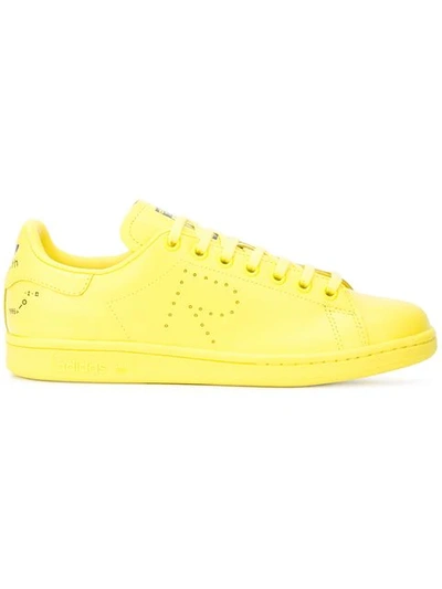 Shop Adidas Originals R Logo Stan Smith Sneakers In Yellow