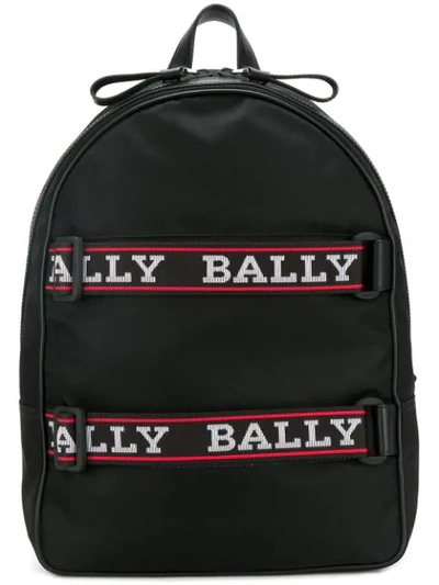 Shop Bally Flip Backpack In Black