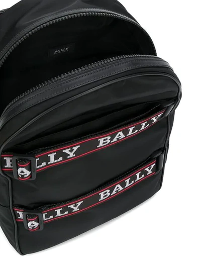 Shop Bally Flip Backpack In Black