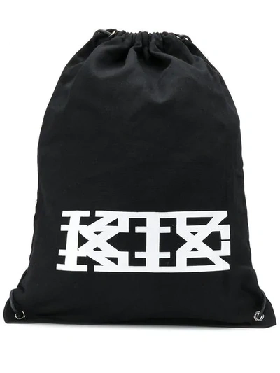 Shop Ktz Drawstring Backpack In Black