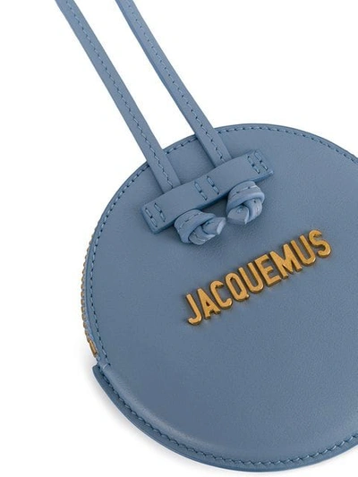 Shop Jacquemus Round Bucket Bag In Blue
