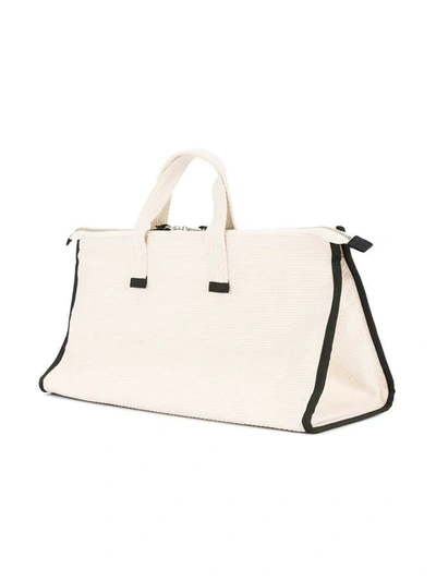 Shop Cabas Multi-pocket Tote Bag In White