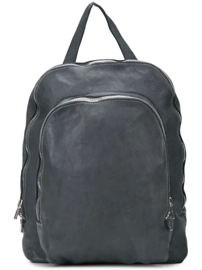 Shop Guidi Rucksack Mit Reissverschluss In Grey