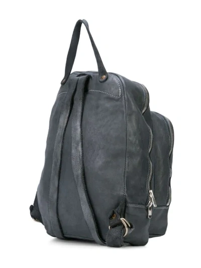 Shop Guidi Rucksack Mit Reissverschluss In Grey