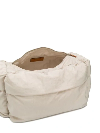 Shop Jil Sander Padded Holdall - Neutrals