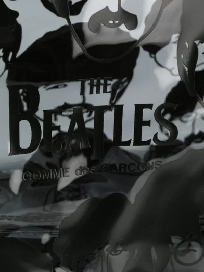 Shop Comme Des Garçons Beatles Print Tote Bag In Black