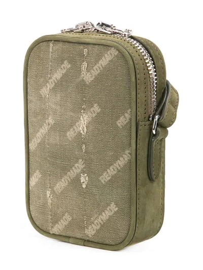 Shop Readymade Mini Logo Messenger Pouch In Green