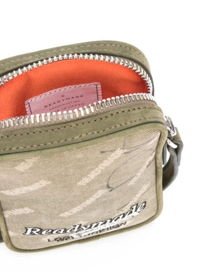 Readymade Mini Logo Messenger Pouch In Green