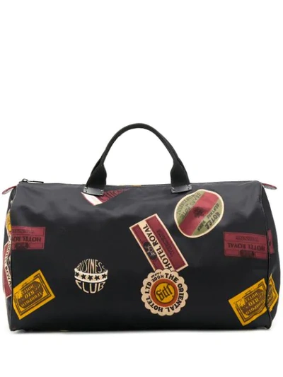 Pre-owned Jean Paul Gaultier Large Boston Holdall In Black