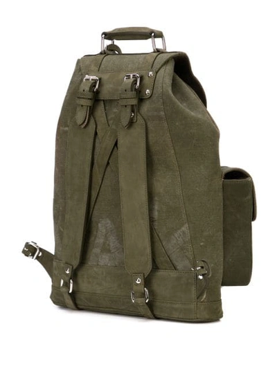 Shop Readymade Distressed Back Pack In Green