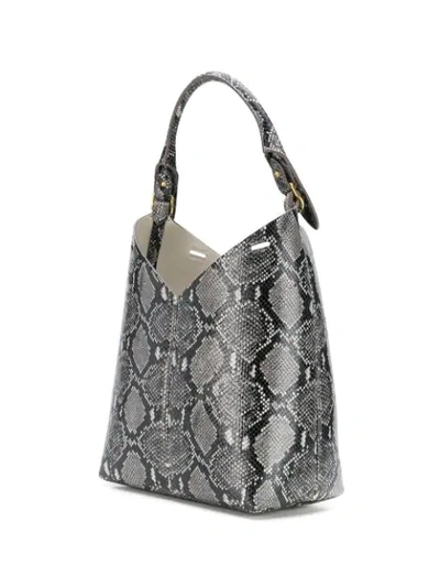 Shop Anya Hindmarch Python Print Small Build A Bag In Black