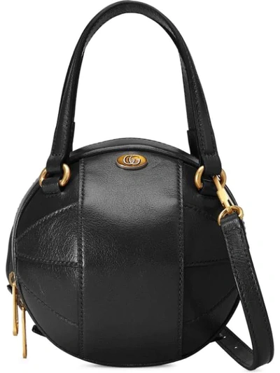 Shop Gucci Basketball Shaped Mini Shoulder Bag In Black