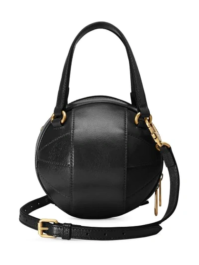 Shop Gucci Basketball Shaped Mini Shoulder Bag In Black